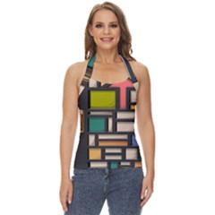 Door Stained Glass Stained Glass Basic Halter Top by Sarkoni