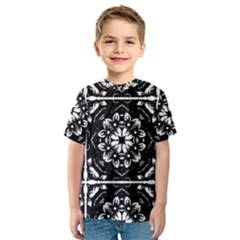 Kaleidoscope Mandala Art Kids  Sport Mesh T-shirt