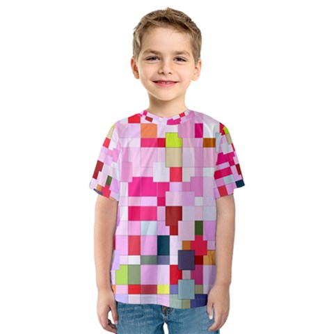 The Framework Paintings Square Kids  Sport Mesh T-shirt by Sarkoni