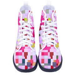 The Framework Paintings Square Kid s High-top Canvas Sneakers