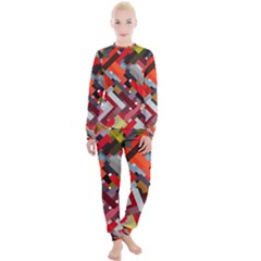 Maze Mazes Fabric Fabrics Color Women s Lounge Set