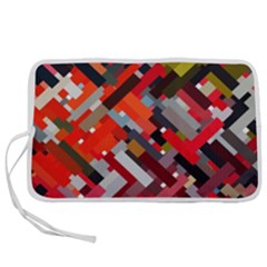 Maze Mazes Fabric Fabrics Color Pen Storage Case (m) by Sarkoni