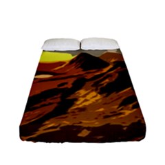 Scotland Monti Mountains Mountain Fitted Sheet (full/ Double Size) by Sarkoni