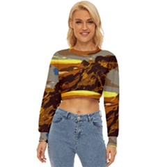 Scotland Monti Mountains Mountain Lightweight Long Sleeve Sweatshirt by Sarkoni