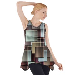 Texture Artwork Mural Murals Art Side Drop Tank Tunic