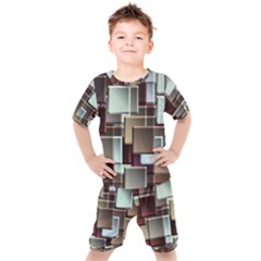 Texture Artwork Mural Murals Art Kids  T-shirt And Shorts Set by Sarkoni