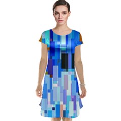 Color Colors Abstract Colorful Cap Sleeve Nightdress