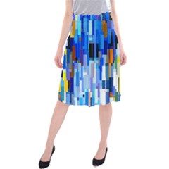 Color Colors Abstract Colorful Midi Beach Skirt