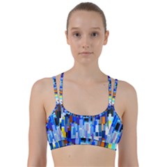 Color Colors Abstract Colorful Line Them Up Sports Bra