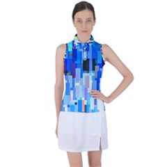 Color Colors Abstract Colorful Women s Sleeveless Polo T-shirt by Sarkoni