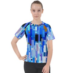 Color Colors Abstract Colorful Women s Sport Raglan T-shirt