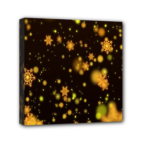 Background Black Blur Colorful Mini Canvas 6  X 6  (stretched) by Sarkoni