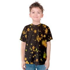 Background Black Blur Colorful Kids  Cotton T-shirt