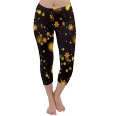 Background Black Blur Colorful Capri Winter Leggings  by Sarkoni