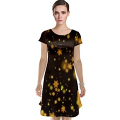 Background Black Blur Colorful Cap Sleeve Nightdress