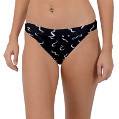 Scribbles Lines Drawing Picture Band Bikini Bottoms