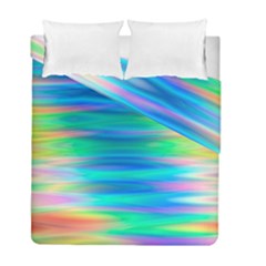 Wave Rainbow Bright Texture Duvet Cover Double Side (full/ Double Size)