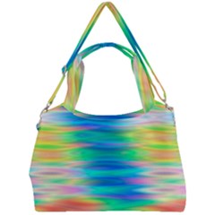 Wave Rainbow Bright Texture Double Compartment Shoulder Bag