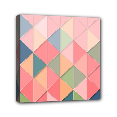 Background Geometric Triangle Mini Canvas 6  X 6  (stretched)