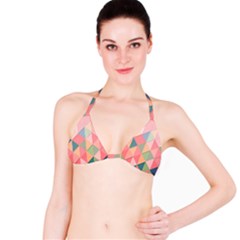 Background Geometric Triangle Classic Bikini Top