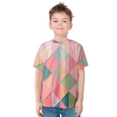 Background Geometric Triangle Kids  Cotton T-shirt
