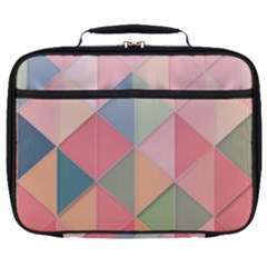 Background Geometric Triangle Full Print Lunch Bag by Sarkoni