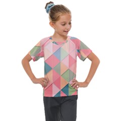 Background Geometric Triangle Kids  Mesh Piece T-shirt