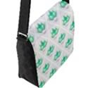 Plant Pattern Green Leaf Flora Flap Closure Messenger Bag (L) View2