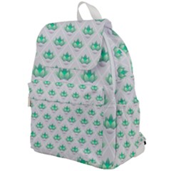 Plant Pattern Green Leaf Flora Top Flap Backpack