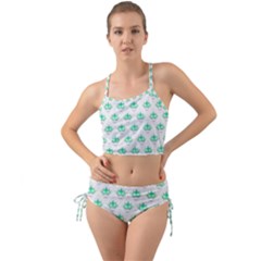 Plant Pattern Green Leaf Flora Mini Tank Bikini Set