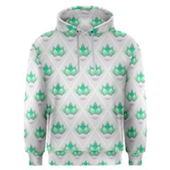 Plant Pattern Green Leaf Flora Men s Overhead Hoodie