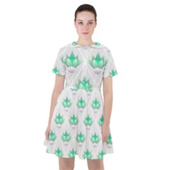 Plant Pattern Green Leaf Flora Sailor Dress