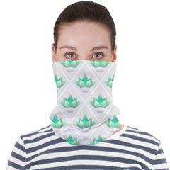 Plant Pattern Green Leaf Flora Face Seamless Bandana (Adult)