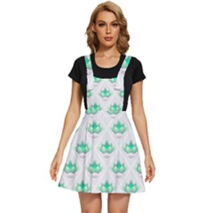 Plant Pattern Green Leaf Flora Apron Dress