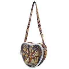 Tree Forest Woods Nature Landscape Heart Shoulder Bag