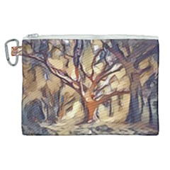 Tree Forest Woods Nature Landscape Canvas Cosmetic Bag (XL)