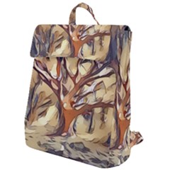 Tree Forest Woods Nature Landscape Flap Top Backpack