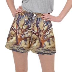 Tree Forest Woods Nature Landscape Women s Ripstop Shorts