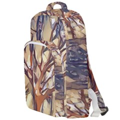 Tree Forest Woods Nature Landscape Double Compartment Backpack