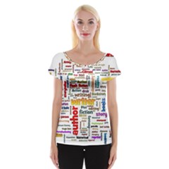 Writing Author Motivation Words Cap Sleeve Top