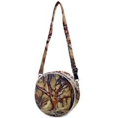 Tree Forest Woods Nature Landscape Crossbody Circle Bag