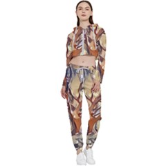 Tree Forest Woods Nature Landscape Cropped Zip Up Lounge Set