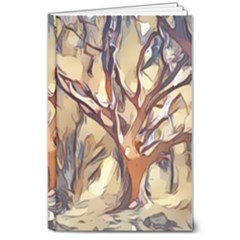 Tree Forest Woods Nature Landscape 8  x 10  Hardcover Notebook