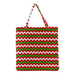 Christmas Paper Scrapbooking Pattern Grocery Tote Bag