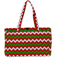 Christmas Paper Scrapbooking Pattern Canvas Work Bag