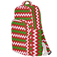 Christmas Paper Scrapbooking Pattern Double Compartment Backpack