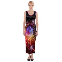 Physics Quantum Physics Particles Fitted Maxi Dress