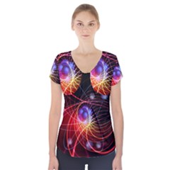 Physics Quantum Physics Particles Short Sleeve Front Detail Top by Sarkoni
