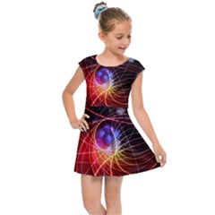 Physics Quantum Physics Particles Kids  Cap Sleeve Dress