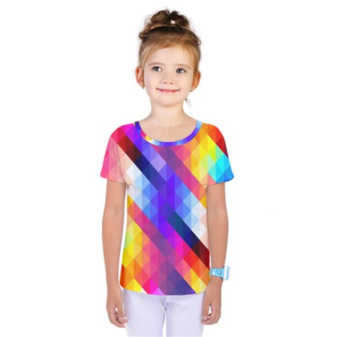 Abstract Background Colorful Pattern Kids  One Piece T-shirt by Sarkoni